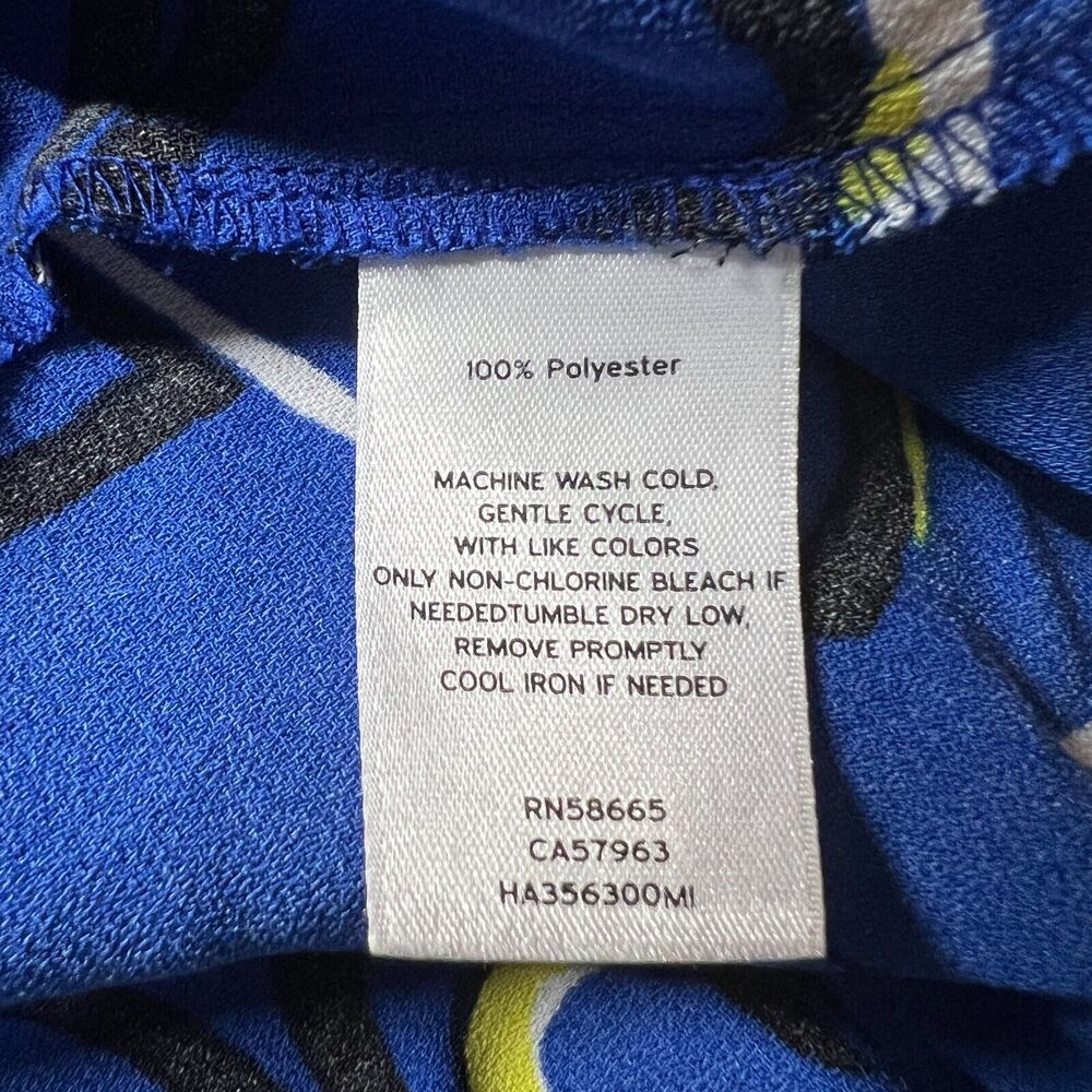 Halogen Dress Sleeveless Size Small S Blue Black Knee Length Back Zip‎ Nordstrom - Picture 5 of 10
